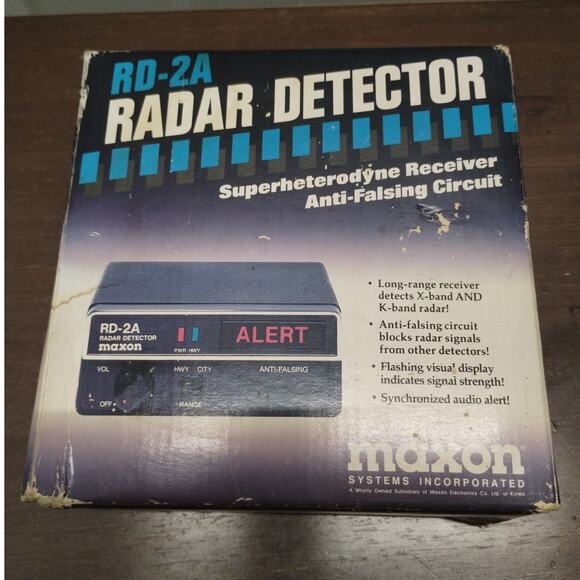 Vintage Maxon RD-2A Radar Detector Anti-Falsing Circuit Superheterodyne Receiver - Picture 1 of 6